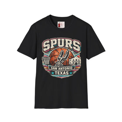 Spurs San Antonio Basketball T‑Shirt — Retro Texas City Pride