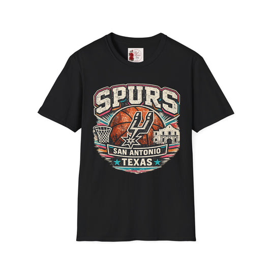 Spurs San Antonio Basketball T‑Shirt — Retro Texas City Pride