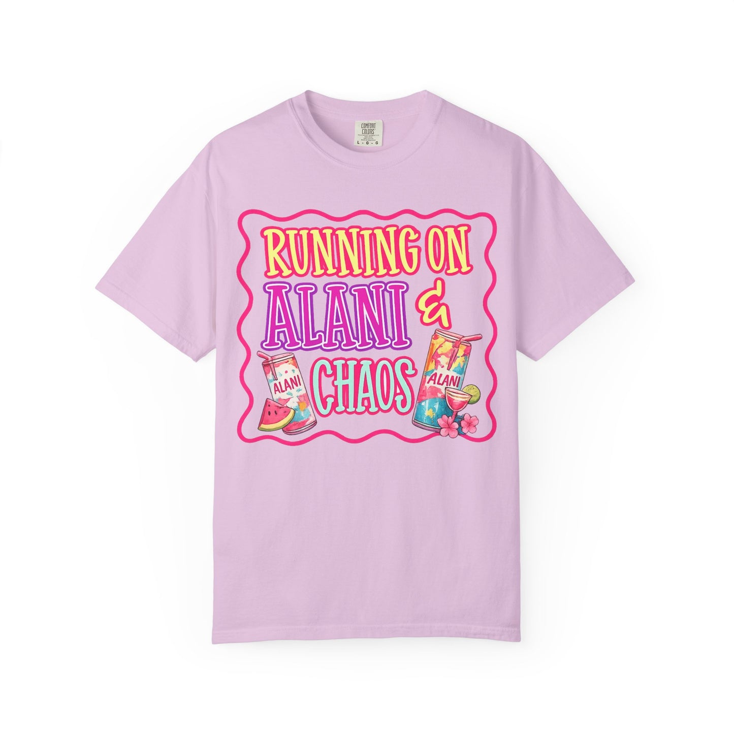 T-Shirt — "Running on Alani & Chaos" Graphic Tee
