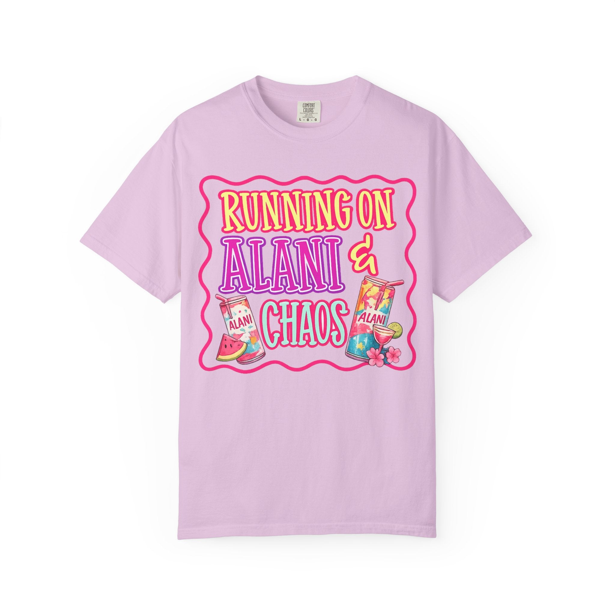 T-Shirt — "Running on Alani & Chaos" Graphic Tee