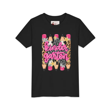 Kindergarten Leopard Pencil Youth T-Shirt