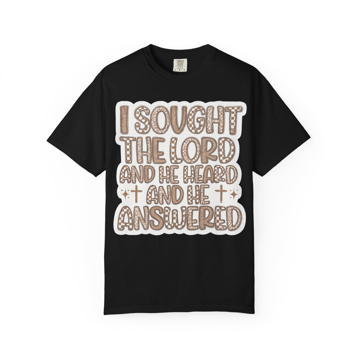 I Sought The Lord Christian T‑Shirt — Inspirational Faith Tee
