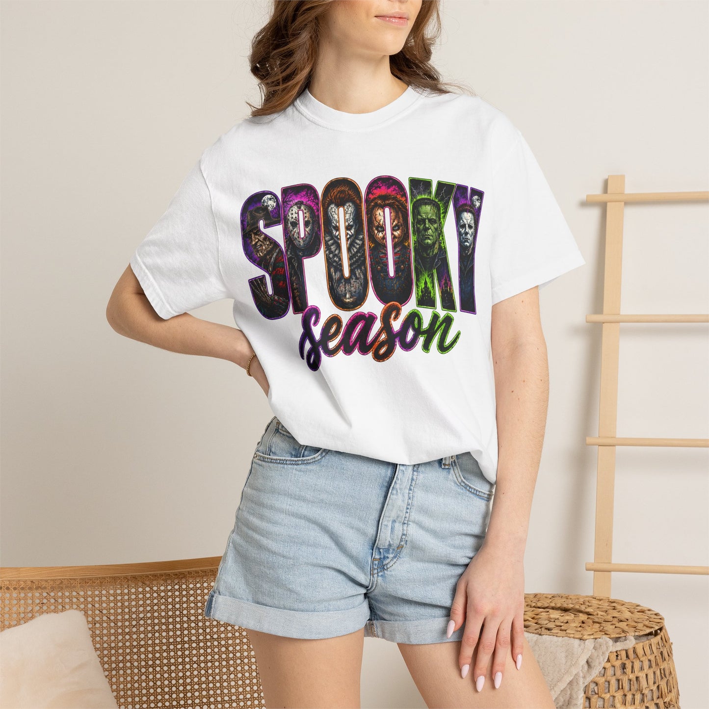 Spooky Season T-Shirt — Halloween Horror Movie Montage Tee