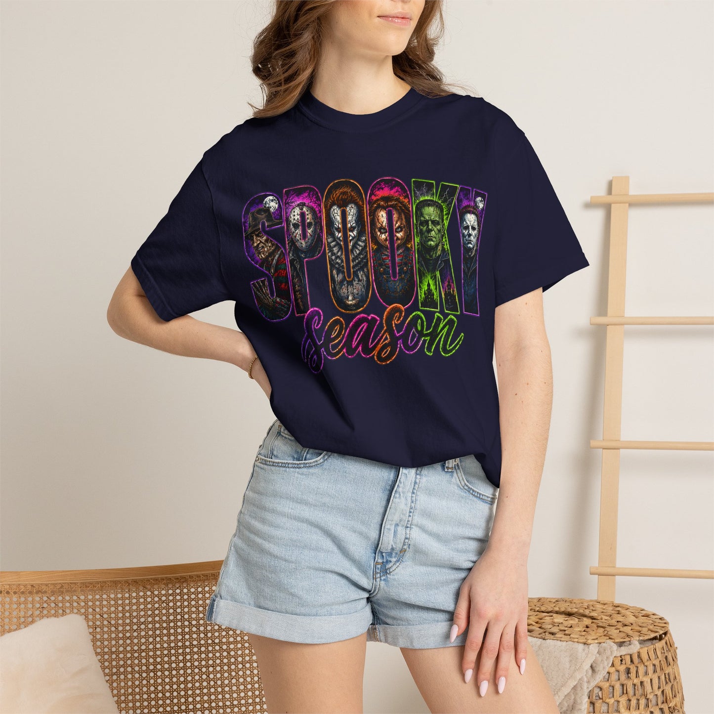Spooky Season T-Shirt — Halloween Horror Movie Montage Tee