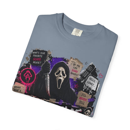 Ghostface Graphic T-Shirt — Horror Movie Scream Mask Tee