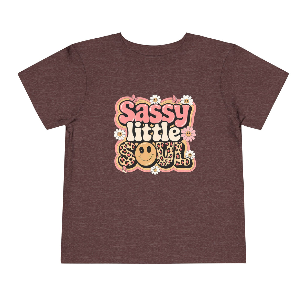 Toddler Tee — "Sassy Little Soul" Retro Flower Power Graphic