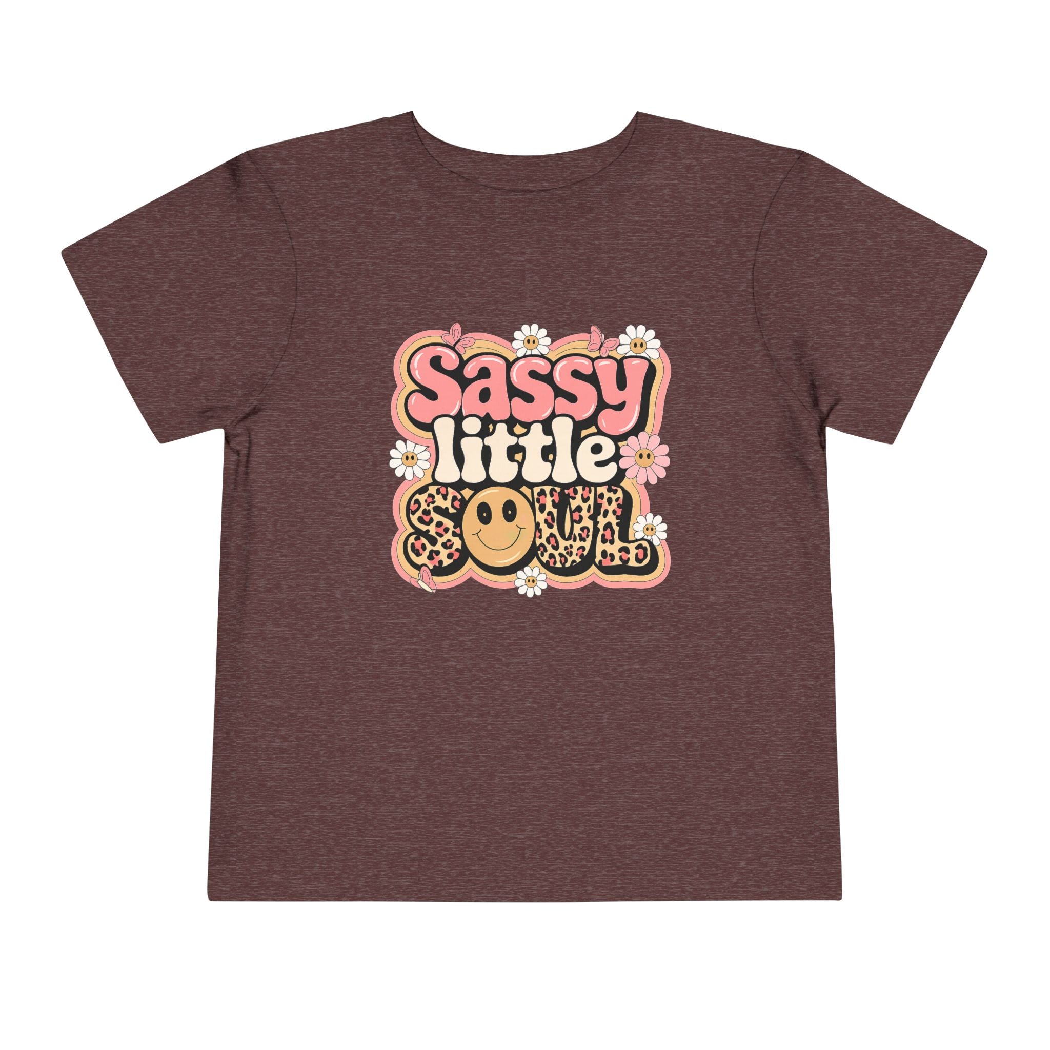 Toddler Tee — "Sassy Little Soul" Retro Flower Power Graphic