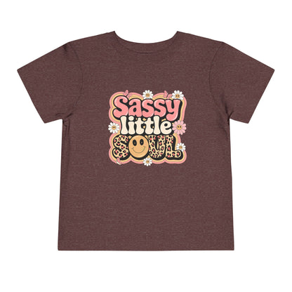 Toddler Tee — "Sassy Little Soul" Retro Flower Power Graphic