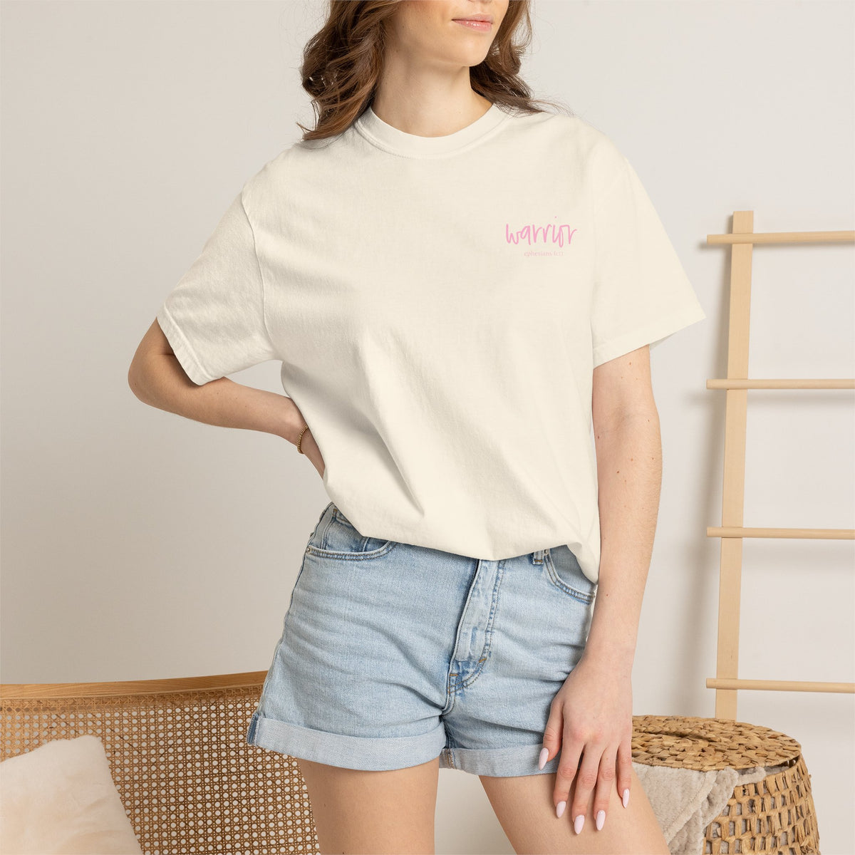 T-Shirt — PMOS Warrior Floral Uterus Support Tee