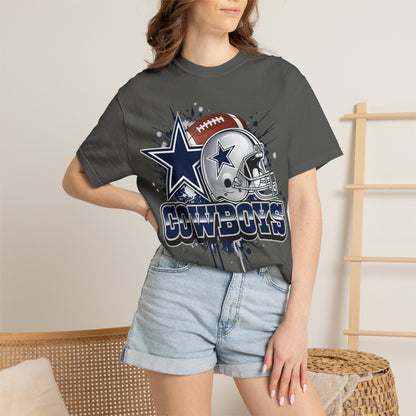 Dallas Cowboys Vintage Helmet & Star Graphic T-Shirt