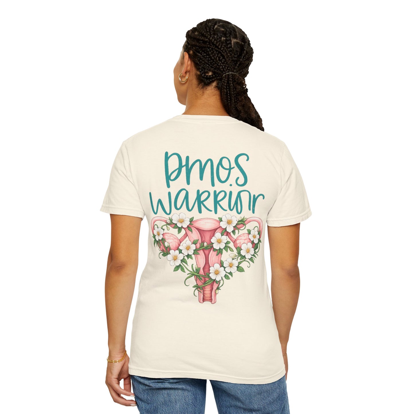 T-Shirt — PMOS Warrior Floral Uterus Support Tee