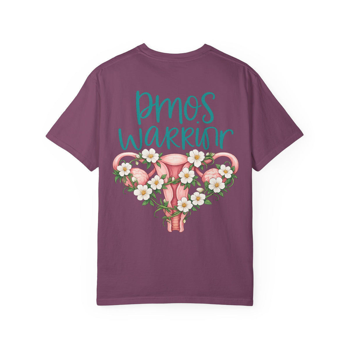 T-Shirt — PMOS Warrior Floral Uterus Support Tee