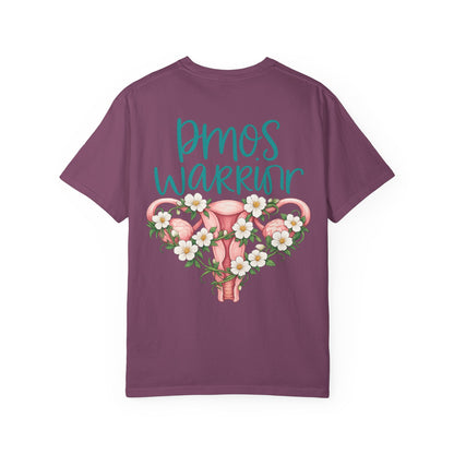 T-Shirt — PMOS Warrior Floral Uterus Support Tee