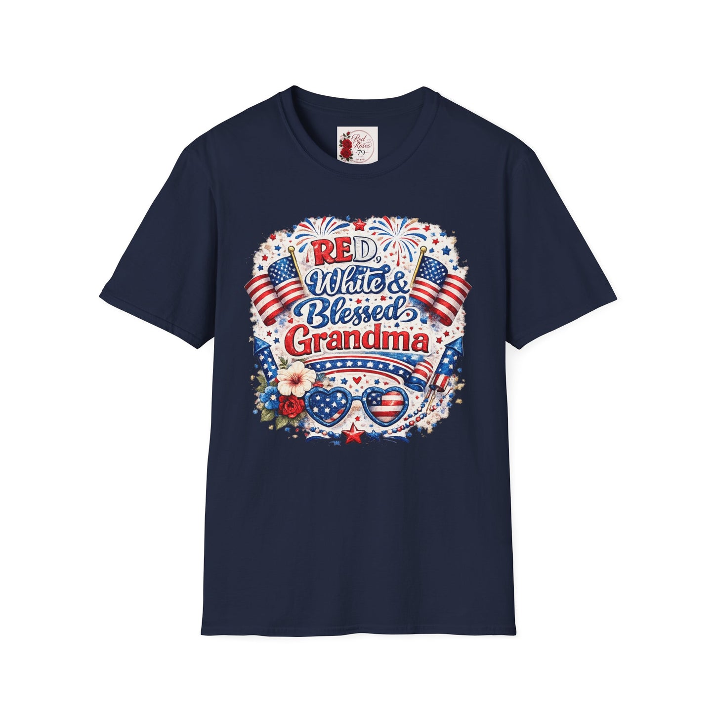 Red White & Blessed Grandma T-Shirt — Patriotic 4th of July Gift