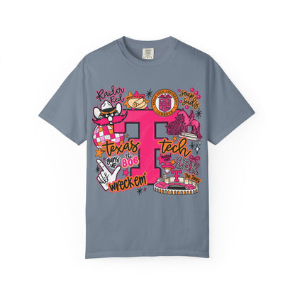 Texas Tech Collage T-Shirt — Red Raiders Icons & 'Wreck ’Em' Graphic