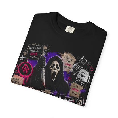 Ghostface Graphic T-Shirt — Horror Movie Scream Mask Tee