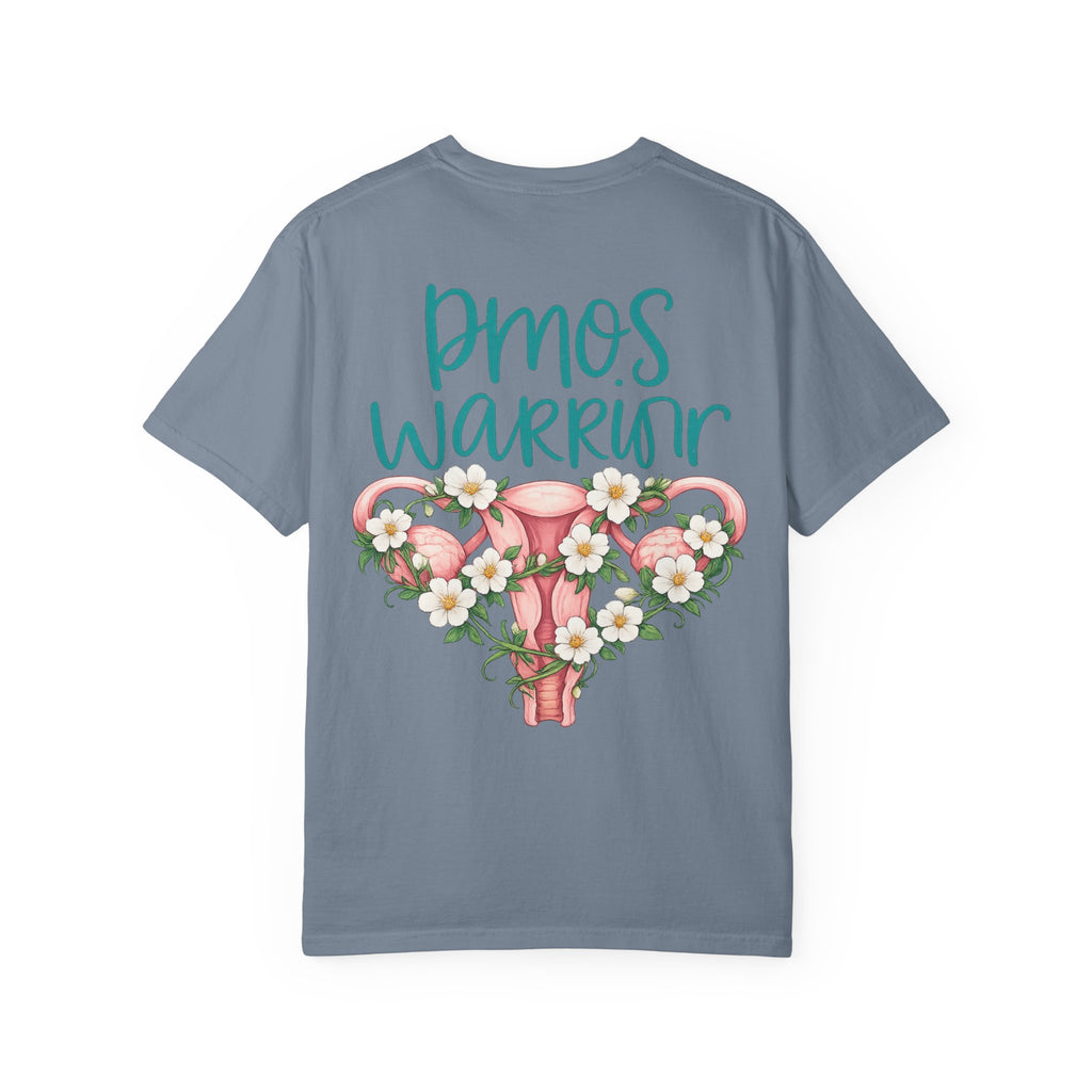 T-Shirt — PMOS Warrior Floral Uterus Support Tee