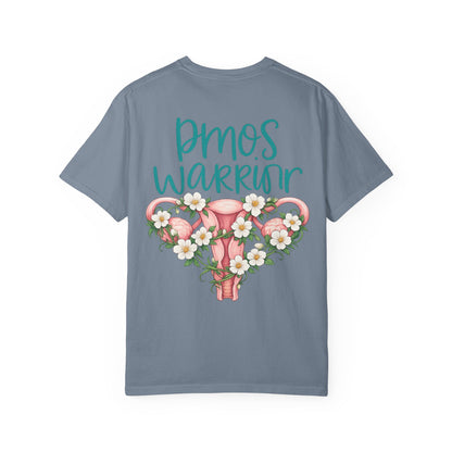T-Shirt — PMOS Warrior Floral Uterus Support Tee