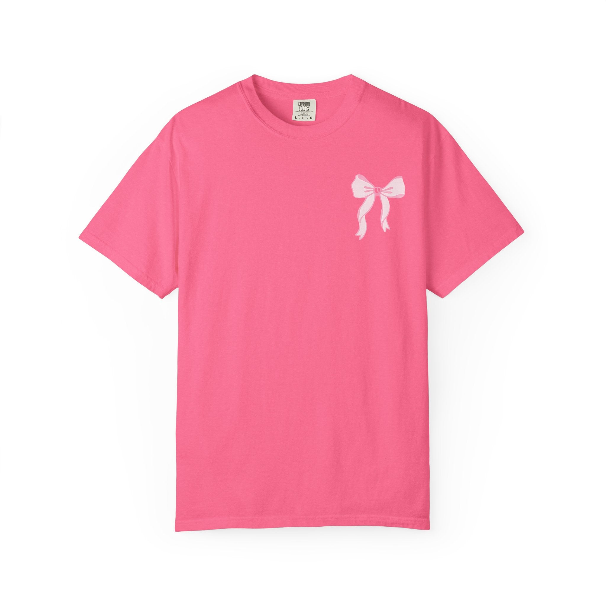 T-shirt — "Love Like Jesus" Pastel Cross & Bow Graphic