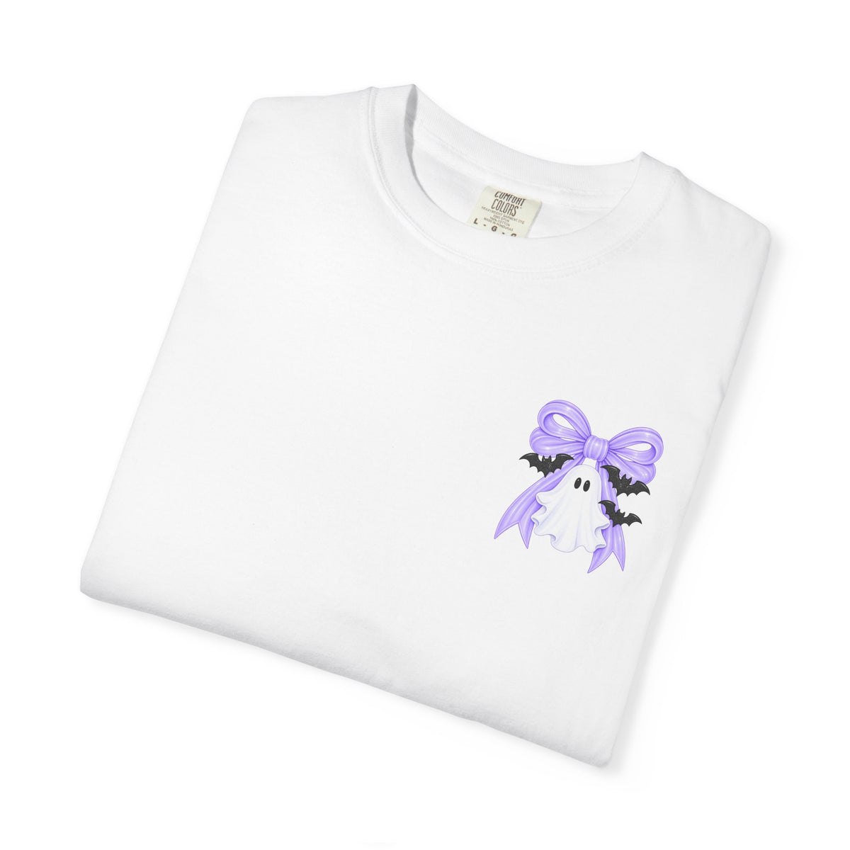 Spooky Season T-Shirt — Cute Purple Bow Ghosts Halloween Tee