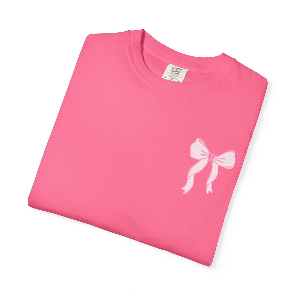 T-shirt — "Love Like Jesus" Pastel Cross & Bow Graphic