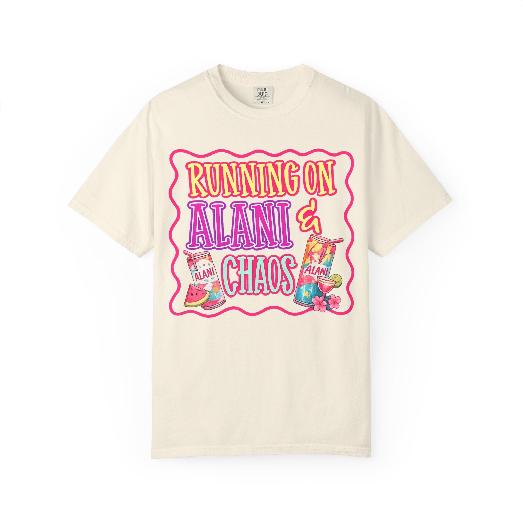 T-Shirt — "Running on Alani & Chaos" Graphic Tee