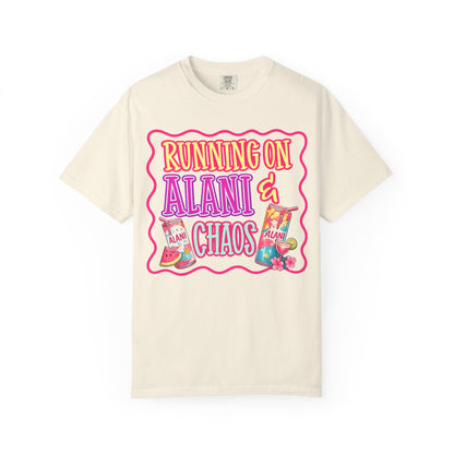 T-Shirt — "Running on Alani & Chaos" Graphic Tee