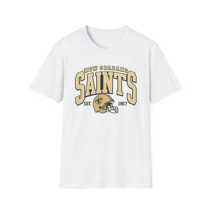 New Orleans Saints Football T-Shirt — Vintage Team Logo Tee
