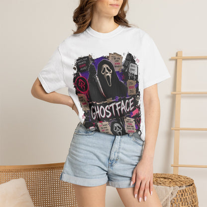 Ghostface Graphic T-Shirt — Horror Movie Scream Mask Tee