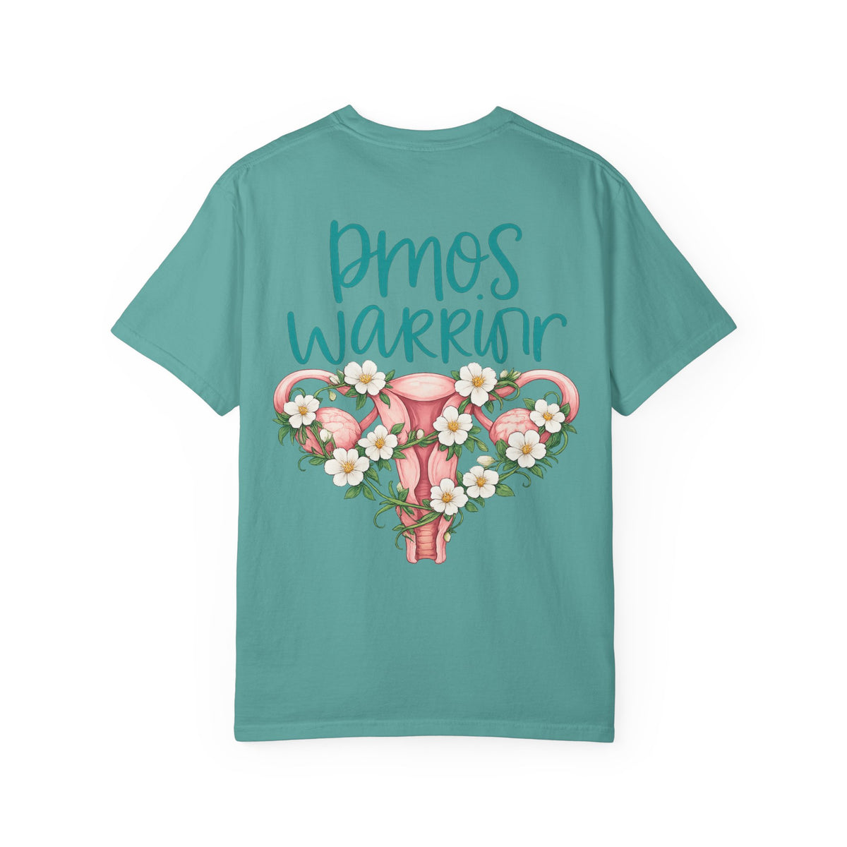T-Shirt — PMOS Warrior Floral Uterus Support Tee