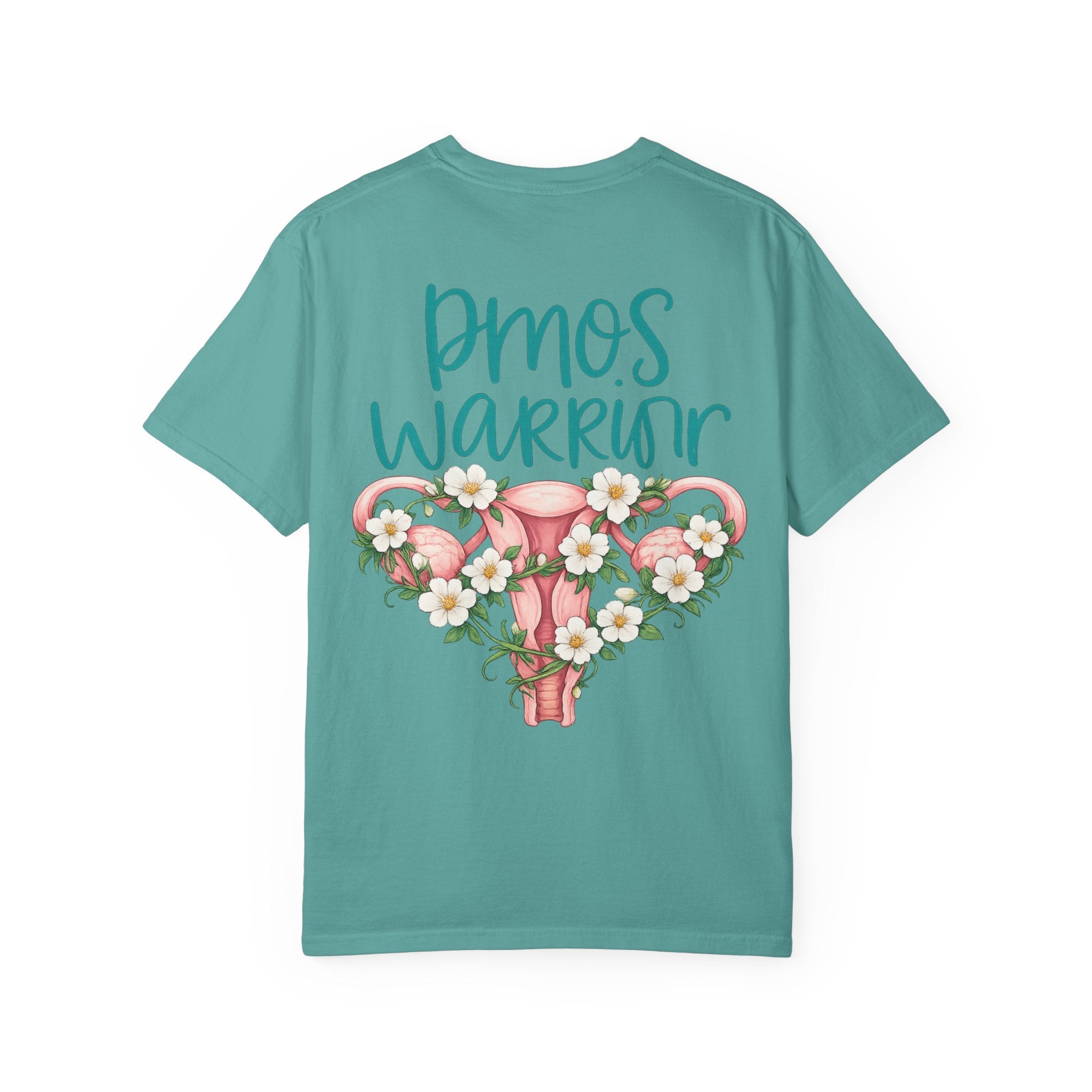T-Shirt — PMOS Warrior Floral Uterus Support Tee