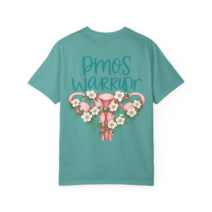 T-Shirt — PMOS Warrior Floral Uterus Support Tee