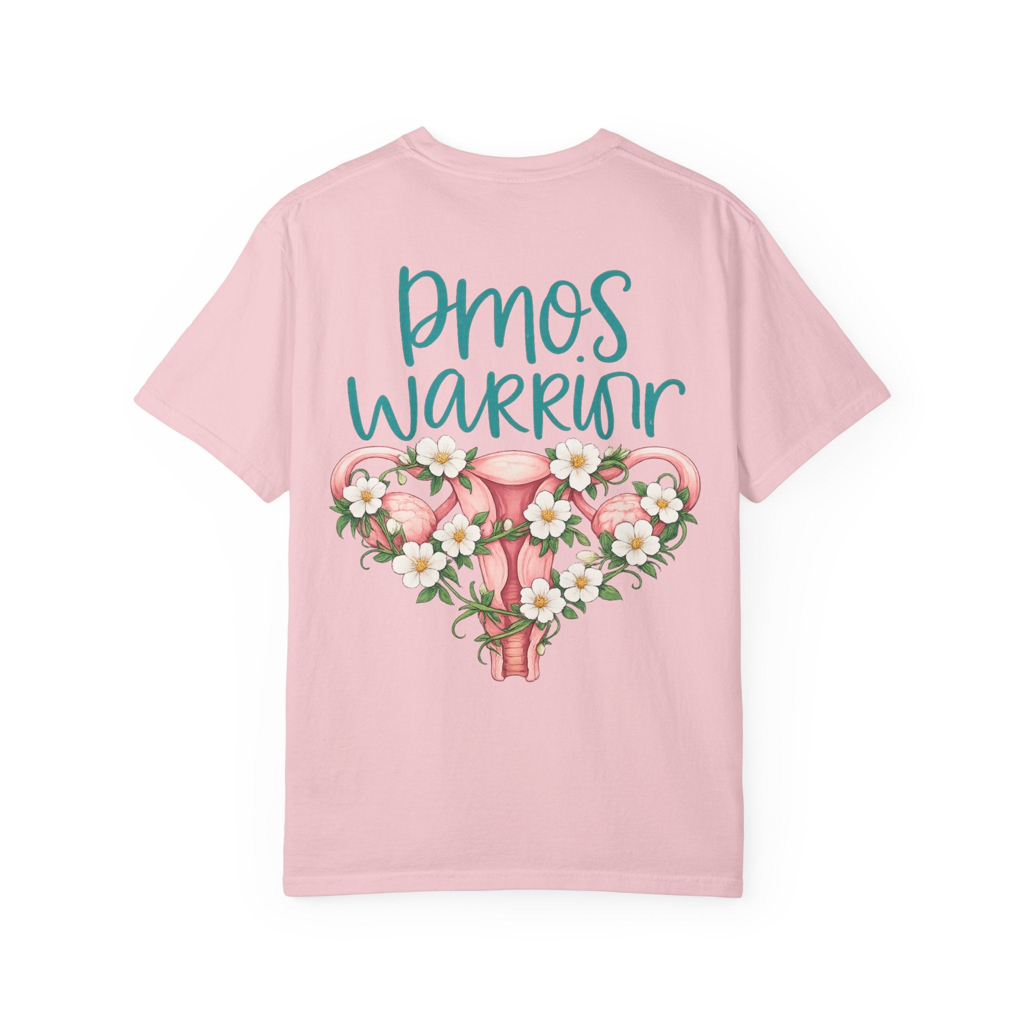 T-Shirt — PMOS Warrior Floral Uterus Support Tee