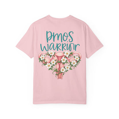 T-Shirt — PMOS Warrior Floral Uterus Support Tee