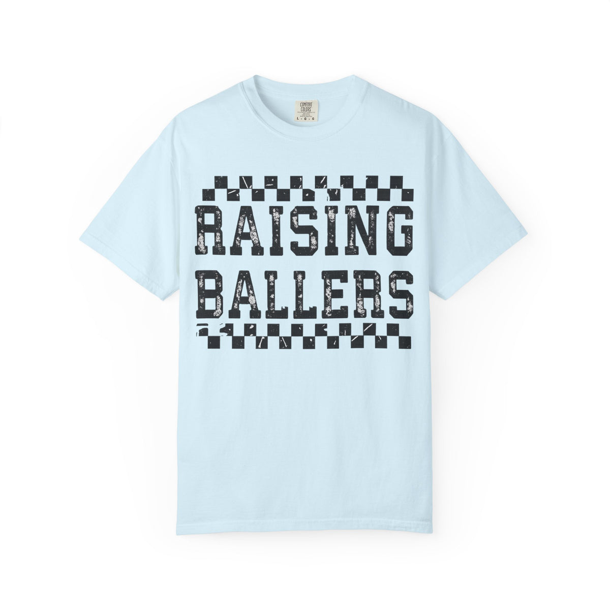 Raising Ballers T-Shirt — Vintage Checkerboard Kids Basketball Parent Tee