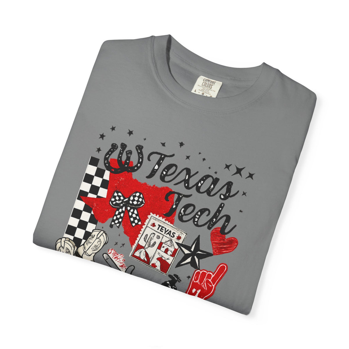 Texas Tech Collage T-Shirt — 806 Raider Nation Graphic Tee