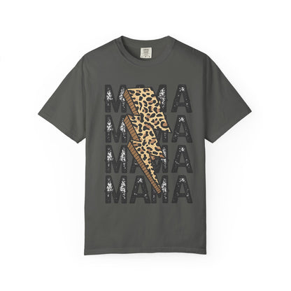 Mama Leopard Lightning Bolt T-Shirt