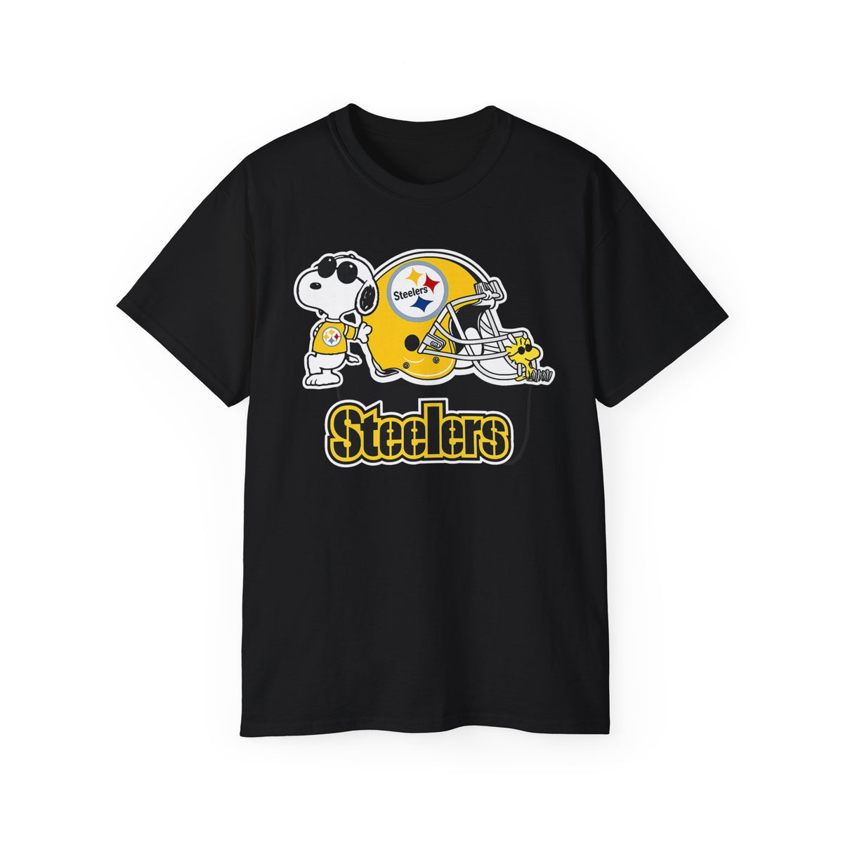 Steelers Snoopy Football Tee — Vintage Peanuts Helmet Tee