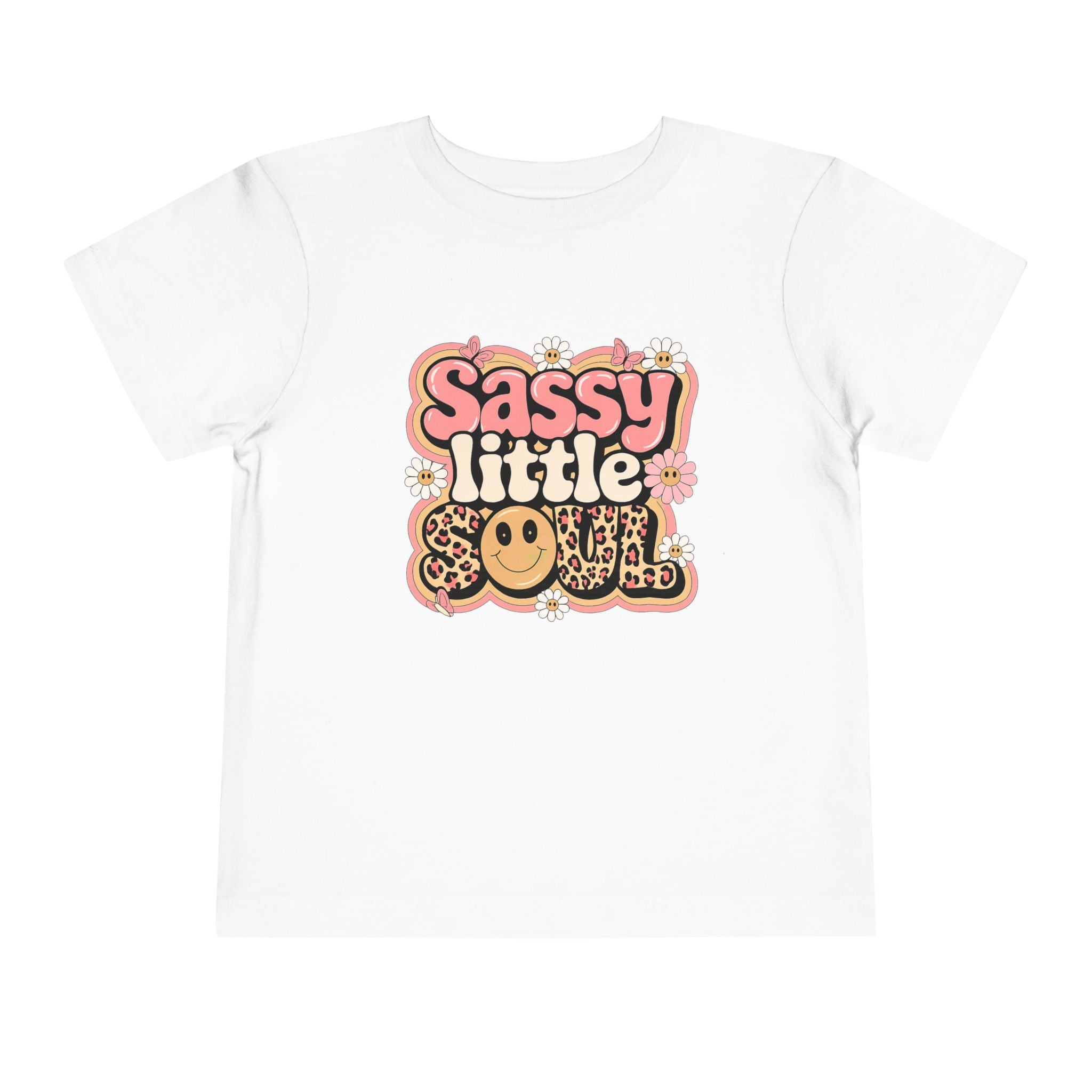 Toddler Tee — "Sassy Little Soul" Retro Flower Power Graphic