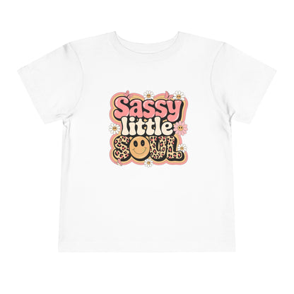 Toddler Tee — "Sassy Little Soul" Retro Flower Power Graphic