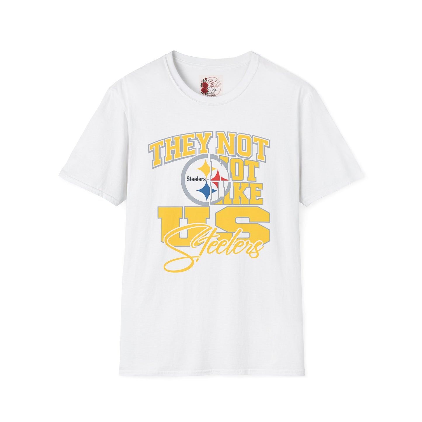 They Not Like Us Steelers T-Shirt — Vintage Yellow NFL Fan Tee
