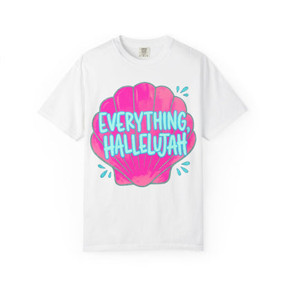 Everything Hallelujah Shell T-Shirt — Bright Beachy Graphic Tee