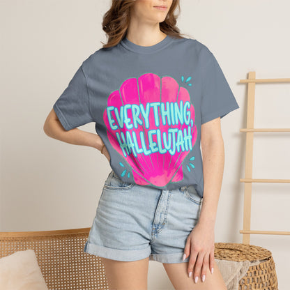 Everything Hallelujah Shell T-Shirt — Bright Beachy Graphic Tee