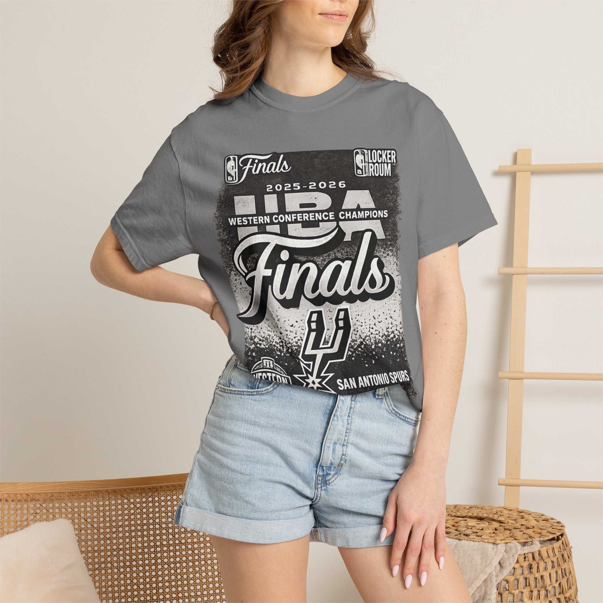 San Antonio Spurs 2025-2026 Western Conference Finals T-Shirt — "Finals" Graphic Tee