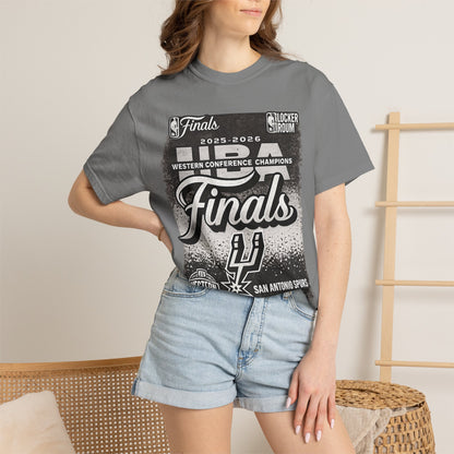 San Antonio Spurs 2025-2026 Western Conference Finals T-Shirt — "Finals" Graphic Tee