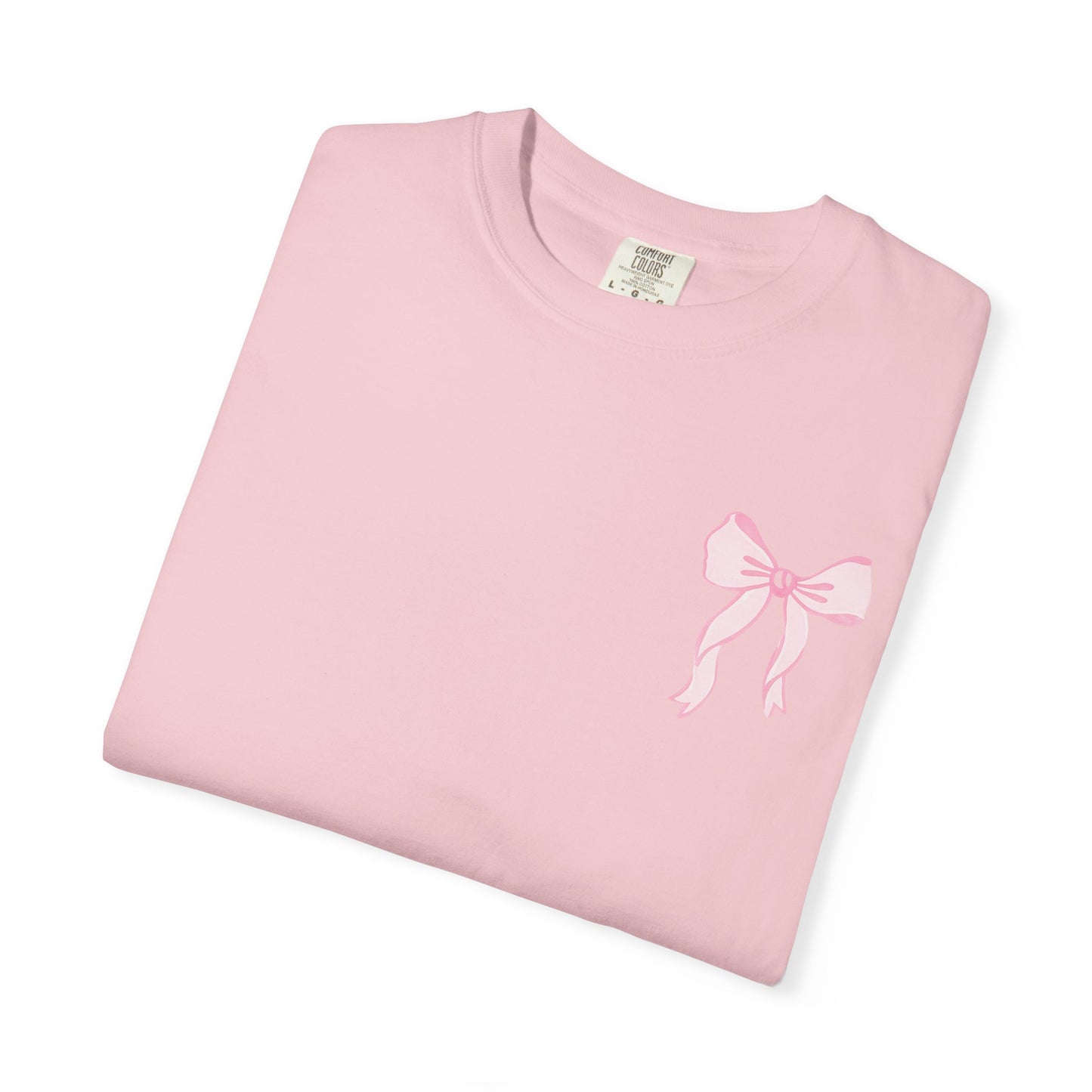 T-shirt — "Love Like Jesus" Pastel Cross & Bow Graphic