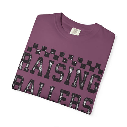 Raising Ballers T-Shirt — Vintage Checkerboard Kids Basketball Parent Tee