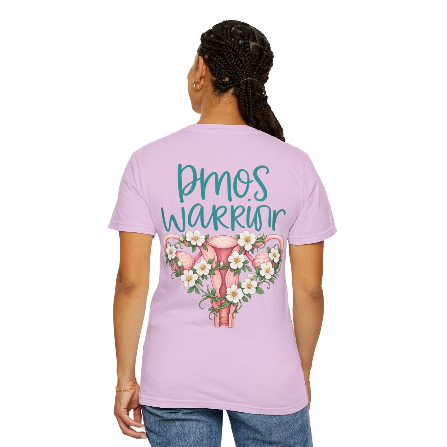 T-Shirt — PMOS Warrior Floral Uterus Support Tee