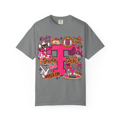 Texas Tech Collage T-Shirt — Red Raiders Icons & 'Wreck ’Em' Graphic