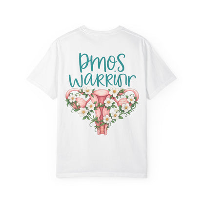 T-Shirt — PMOS Warrior Floral Uterus Support Tee